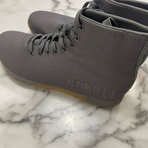 Size 13.5 new dark grey gum high top trainer shoes from Nobull.